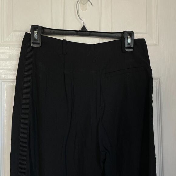 Folk Clothing black trouser pants tuxedo stripe size 1 / XS - Picture 3 of 11